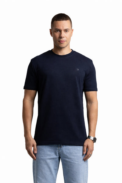 3002 Slim Fit Bisiklet Yaka Lacivert