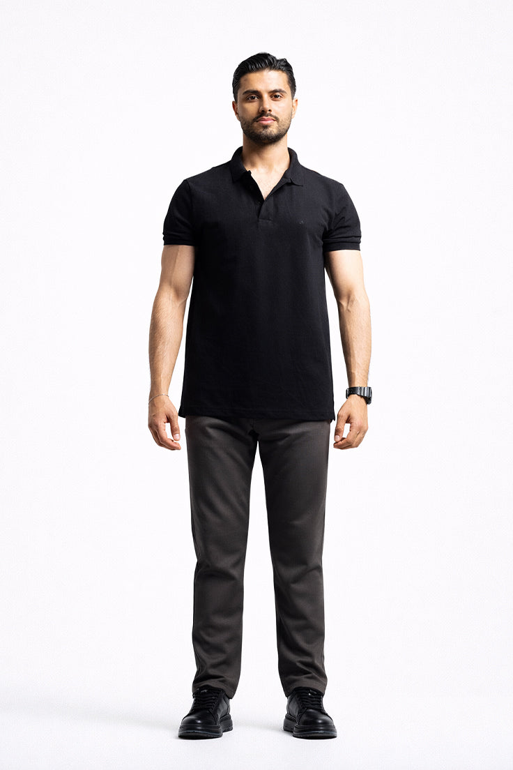 B713 Örme Jogger Pantolon Füme