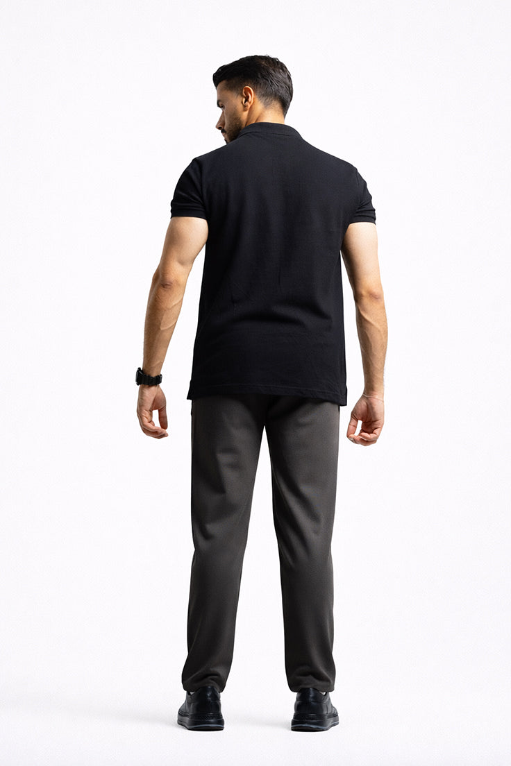 B713 Örme Jogger Pantolon Füme