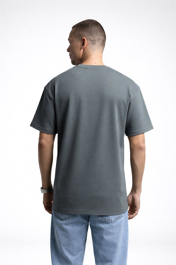 3003 Oversize Bisiklet Yaka  Haki