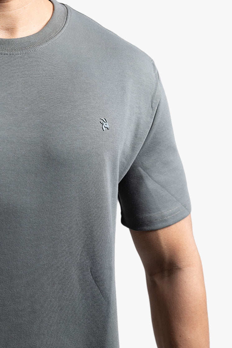 3002 Slim Fit Bisiklet Yaka Haki