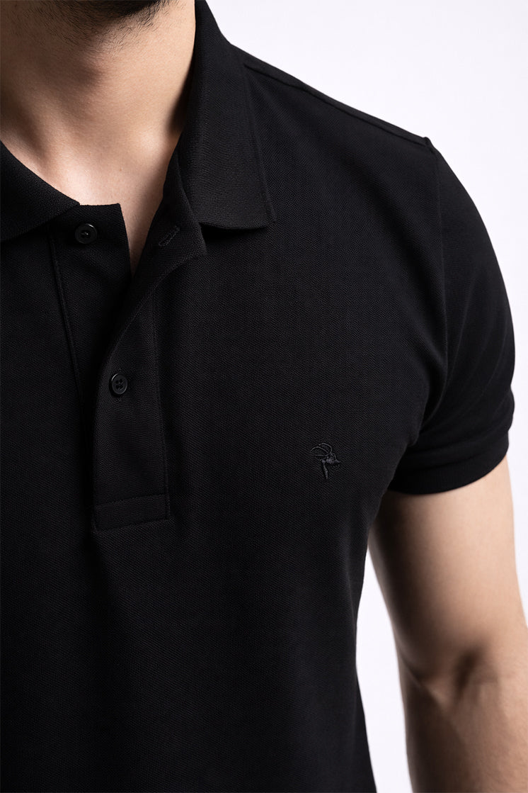 Polo Slim Siyah