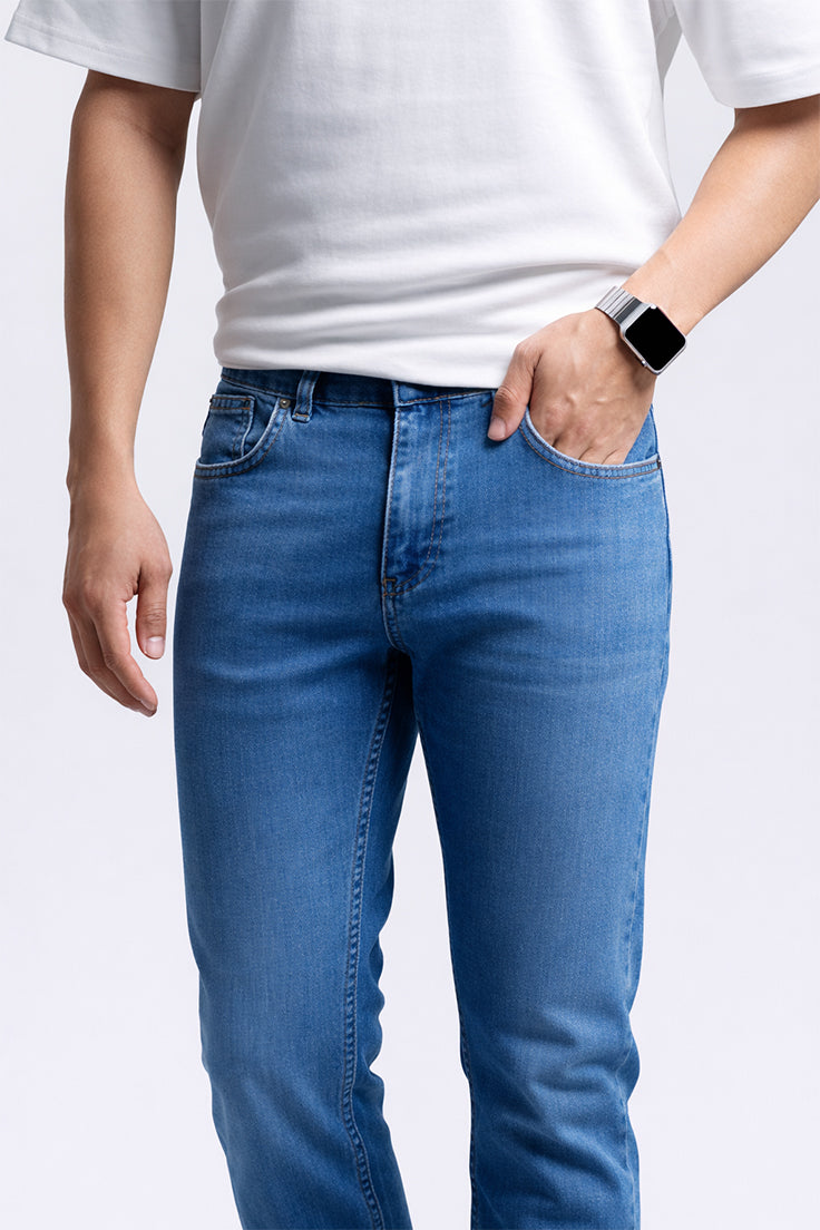 117 Comfort Normal Bel Normal Kesim Düz Paça B708 A.MAVİ