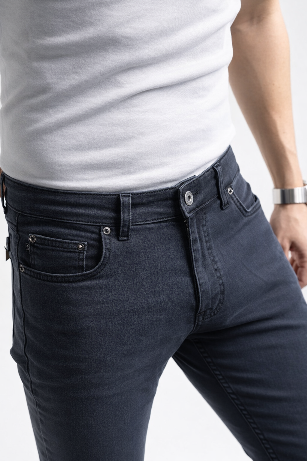 404 Slim Fit Normal Bel Dar Kesim Dar Paça Antrasit B733
