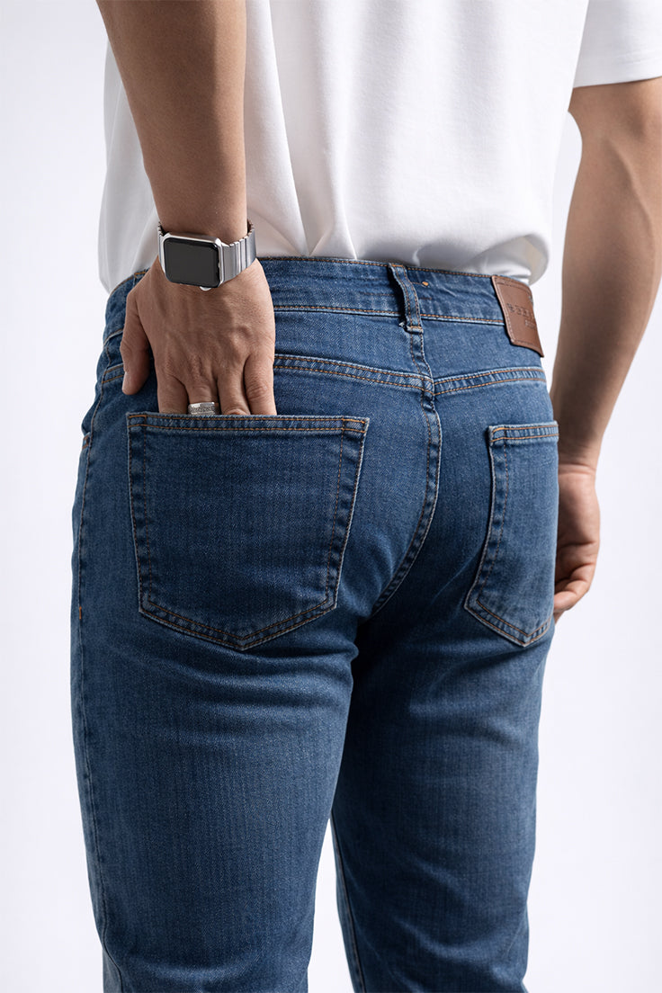 117 Comfort Normal Bel Normal Kesim Düz Paça B708 YEŞİL TİNT