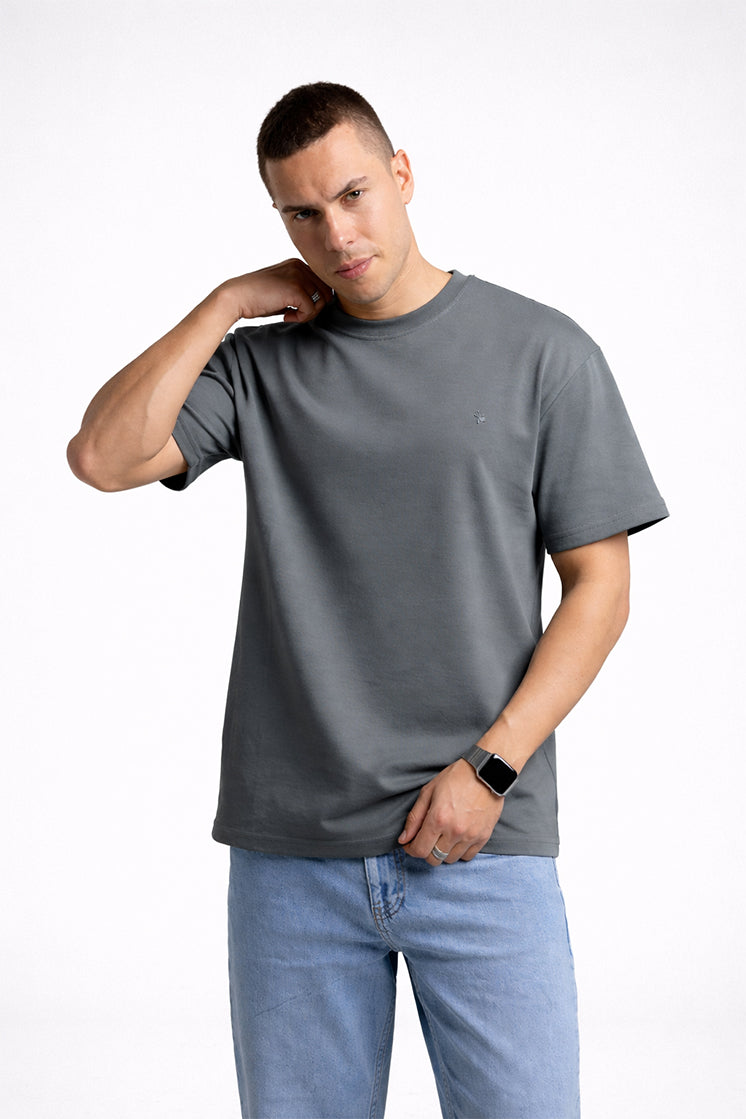 3003 Oversize Bisiklet Yaka  Haki
