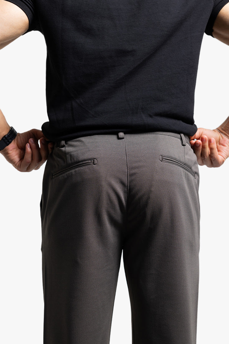 B713 Örme Jogger Pantolon Füme