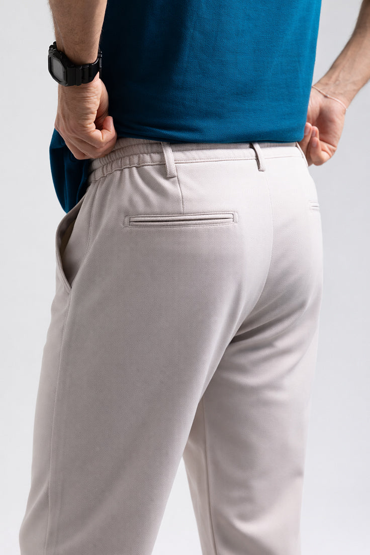B713 Örme Jogger Pantolon Taş Rengi