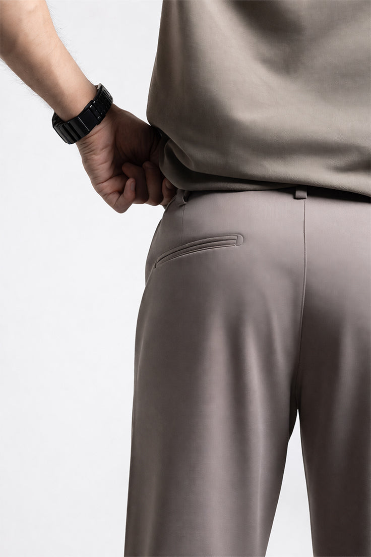 B716 Örme Jogger Pantolon Açık Kahverengi