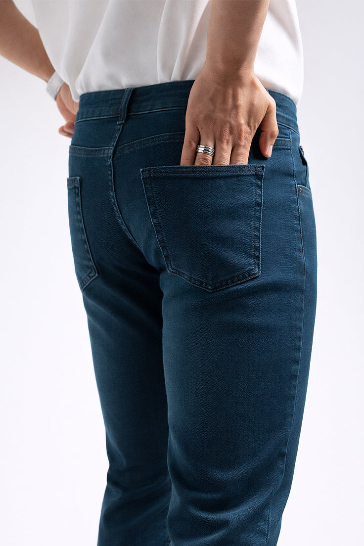 117 Comfort Normal Bel Normal Kesim Düz Paça Koyu Mavi 3