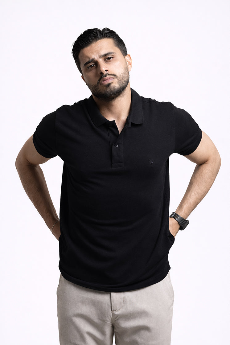 Polo Slim Siyah